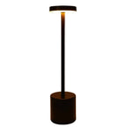 Classic Cordless Table Lamp Rechargeable, Metal LED Bedside Lamp, 3 Color Stepless Dimming Touch