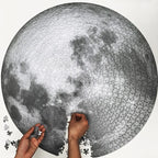 1000 Piece Jigsaw Puzzle for Adults, The Moon or The Earth from Space, Difficult Art Puzzle, Gift