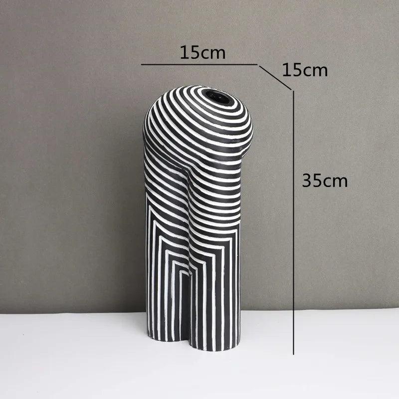 Modern Striped Vases