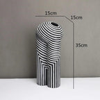 Modern Striped Vases