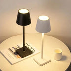 Rechargeable Table Lamp Cordless LED Ambient Light, Slide Touch Dimmable Bedside Lamp, Bar & Dinner Table