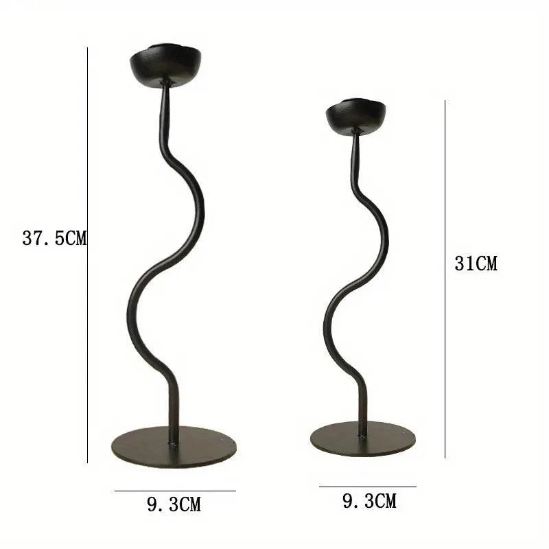 Wavy Candle Holder Set