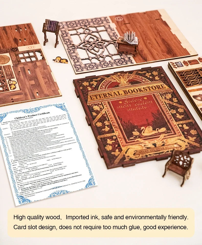YS05 With DustCover DIY Book Nook Kit