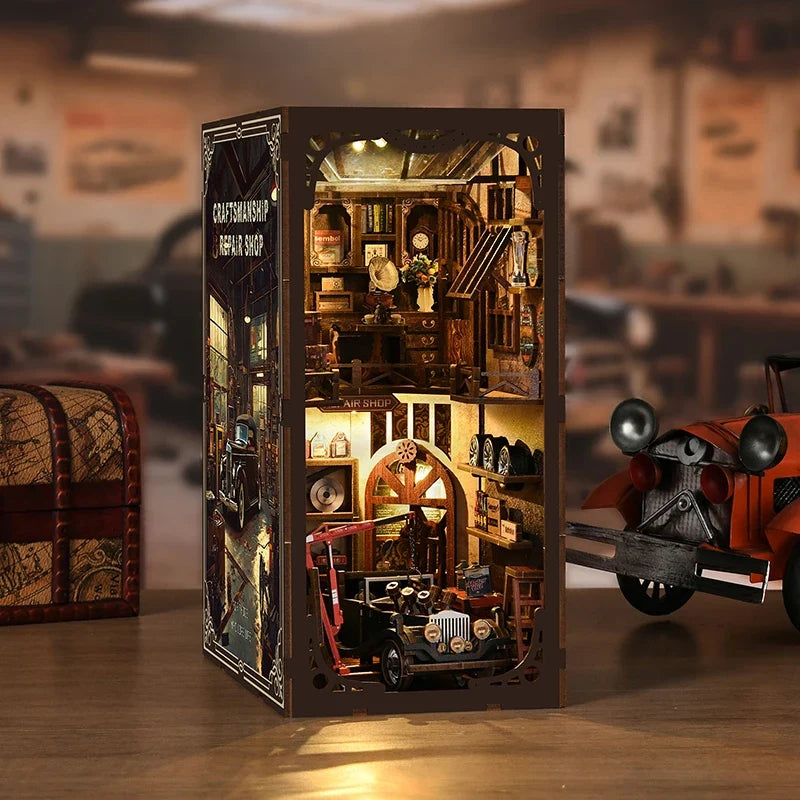 Craftsmanship Repair Shop DIY Book Nook Kit