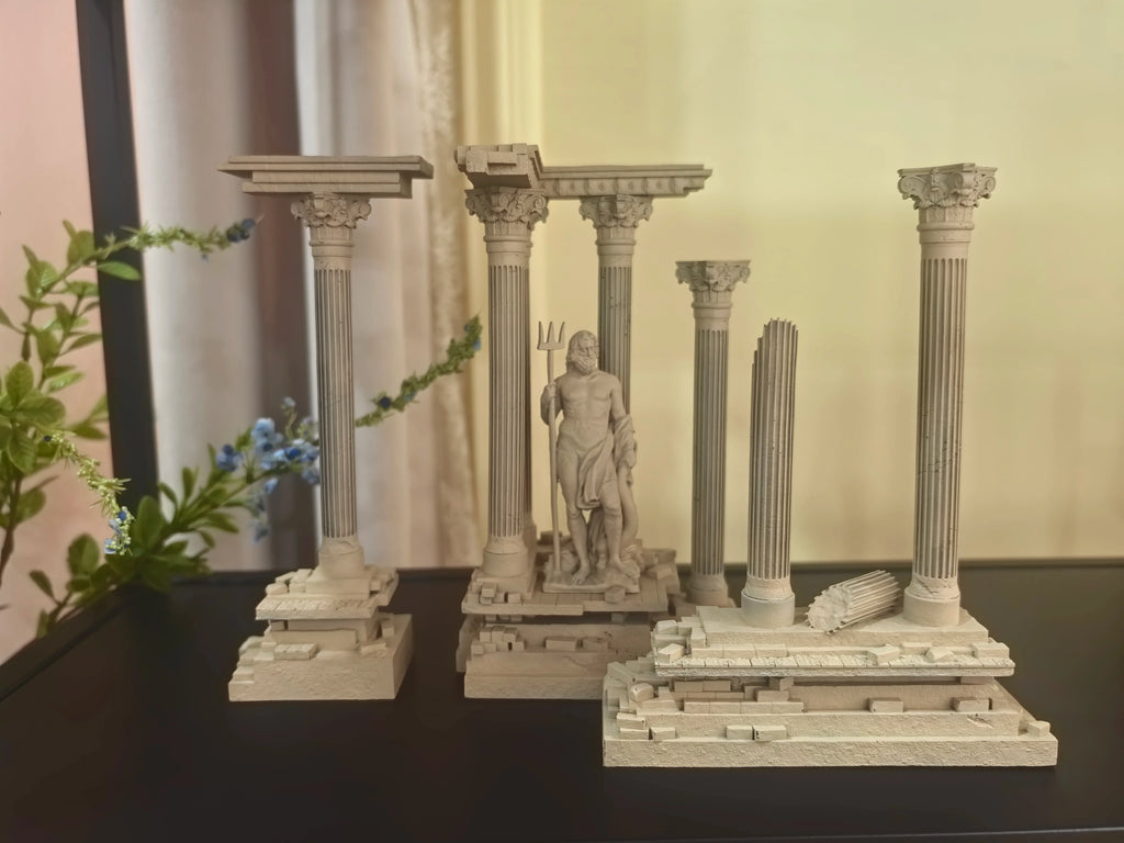 Retro Roman Architecture Resin Figurine – LTCP-407 Series