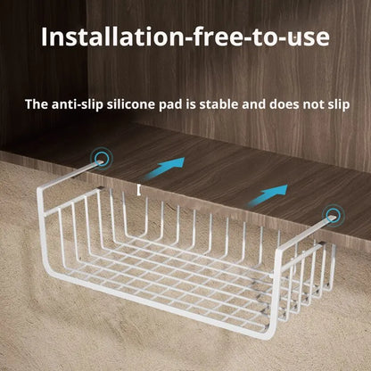 SpaceHook™ Metal Hanging Storage Basket (Wall & Cabinet Mount)