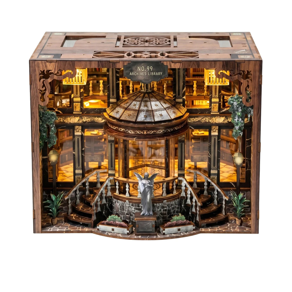 No.99 Archive Library DIY Book Nook Kit with LED Light