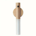 WoodGlow Motion Sensor Wall Light — Rechargeable, Magnetic, Dimmable Warm White, Wood Look