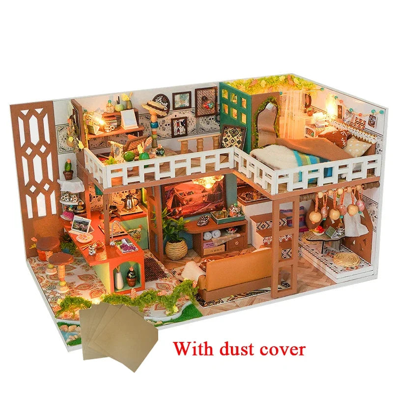 Bohemian Loft DIY Miniature House Kit