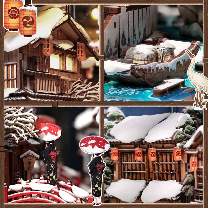 Kyoto Snow Whisper DIY Book Nook Kit