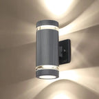 TowerGlow — Outdoor Ribbed LED Wall Sconce