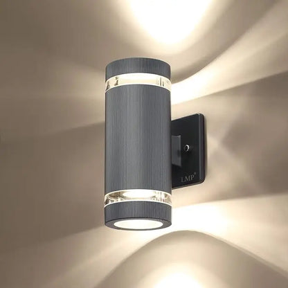 TowerGlow — Outdoor Ribbed LED Wall Sconce