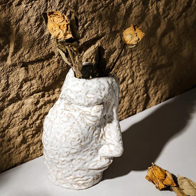 Abstract Face Vase
