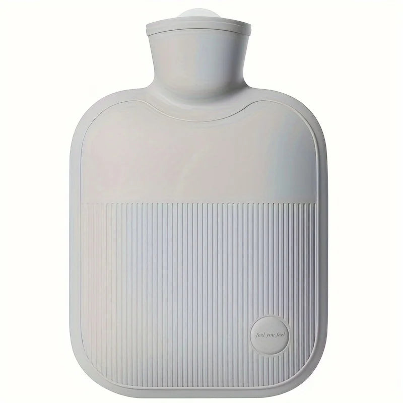Hot Water Bottle with Soft Cover 1000ml, Non-Slip Grip Hot Water Bag, Leak-Proof