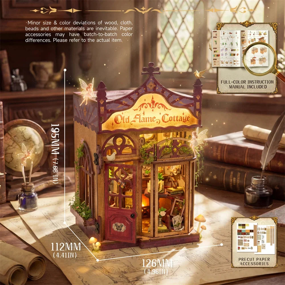 Old Flame Cottage DIY Book Nook Kit