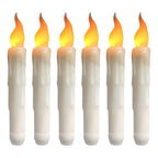 LED Window Candles Battery Operated, 6.5 Inch Flameless Taper Candles for Windows, Christmas, Packs