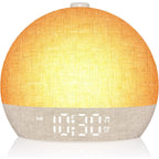 Sunrise Alarm Clock — Wake Up Light with White Noise & Night Light, Dimmable — DawnGlow