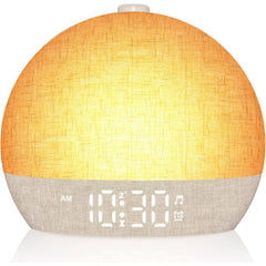 DawnGlow Sunrise Alarm Clock – Wake Up Light, White Noise, Night Light, Dimmable