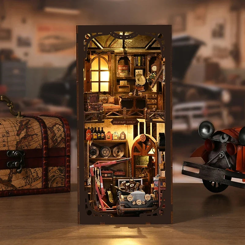 Craftsmanship Repair Shop DIY Book Nook Kit