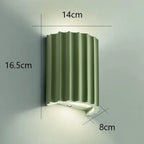 FluteGlow — Fluted Resin Decorative Wall Sconce