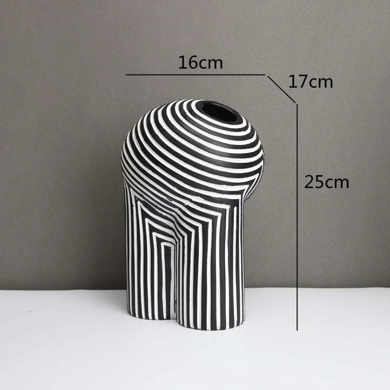 Modern Striped Vases