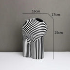 Modern Striped Vases