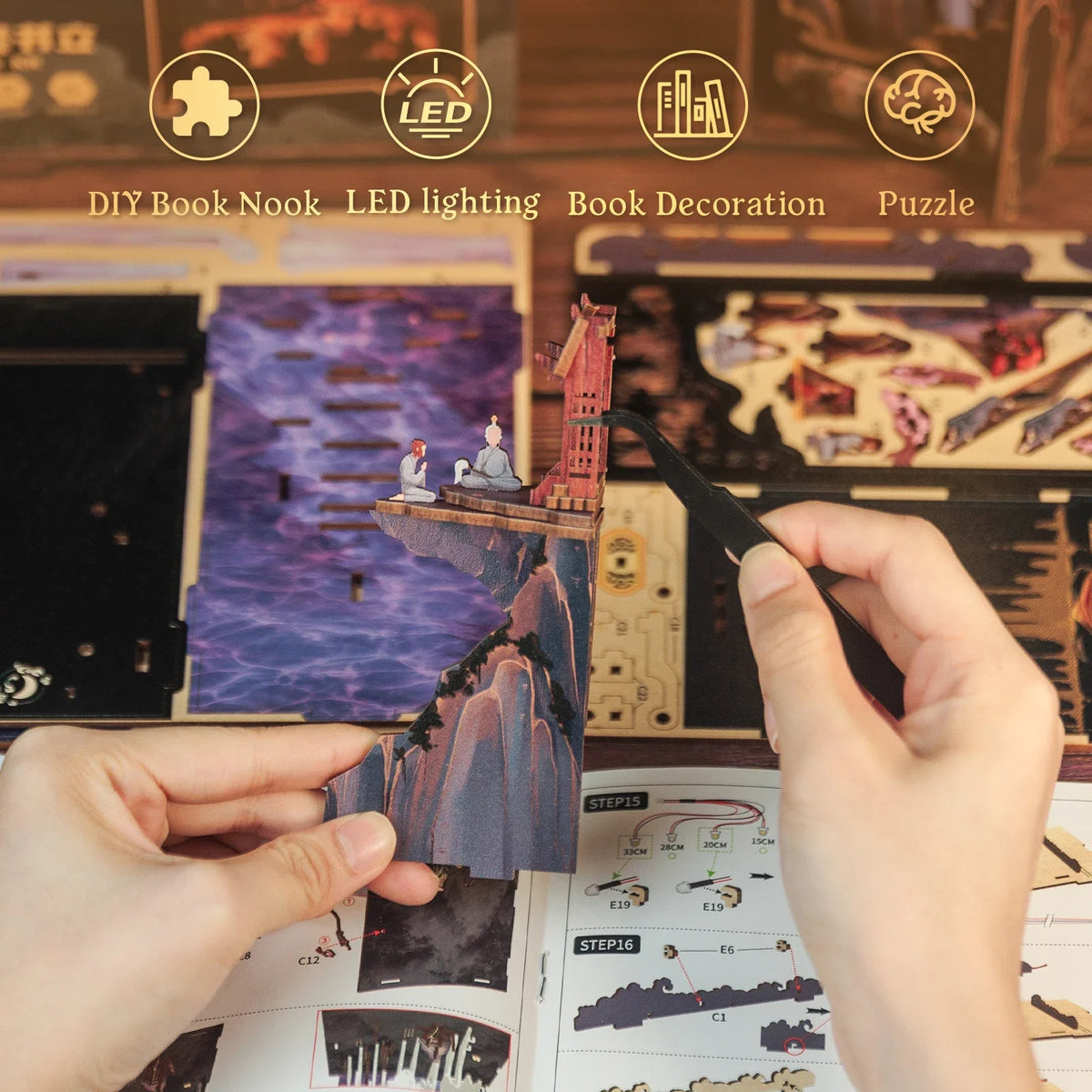Chinese Style Book Nook Kit