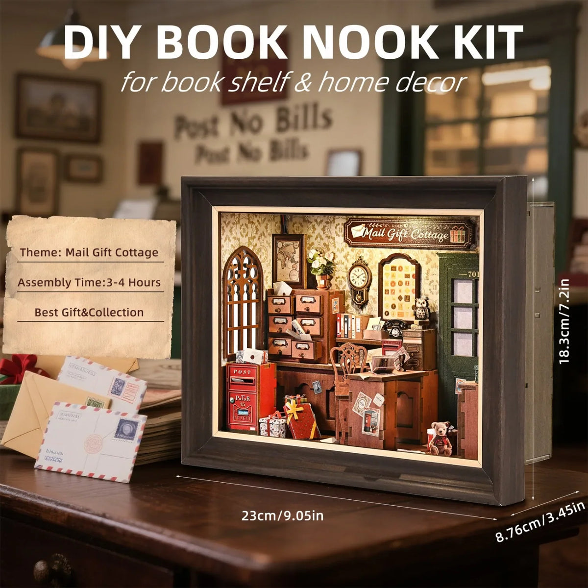 Mail Gift Cottage DIY Book Nook Kit