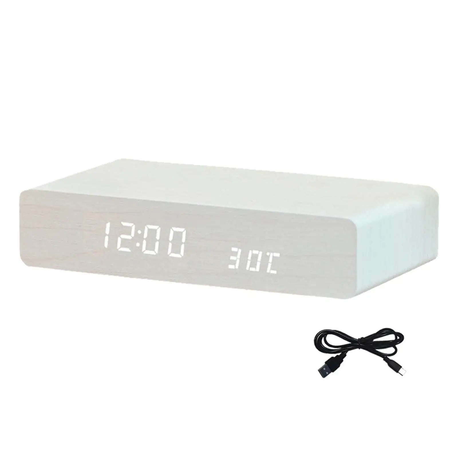 Digital Alarm Clock with Wireless Charging Pad, LED Display — DawnBlock