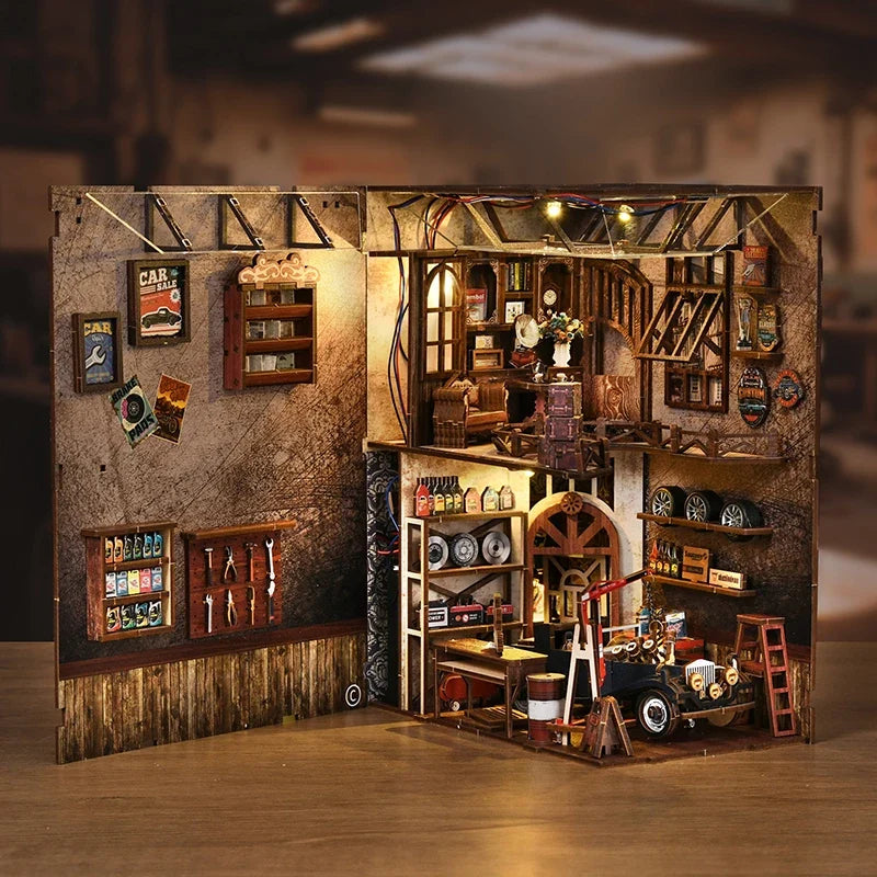 Craftsmanship Repair Shop DIY Book Nook Kit