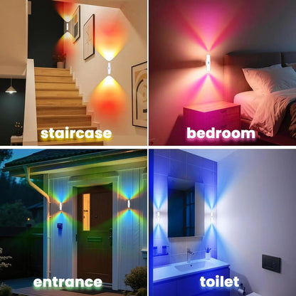 SpotGlow Motion Sensor Night Light — RGB 7 Color + White, Rechargeable, Magnetic, USB-C