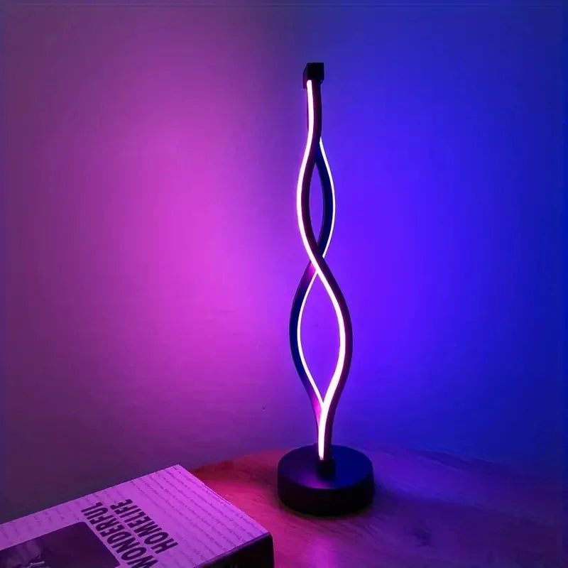 WaveGlow — Sculptural Infinity LED Table Lamp