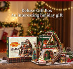 Snowy Christmas Lodge DIY Miniature House Kit
