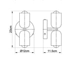 PodGlow — Double Capsule LED Wall Sconce