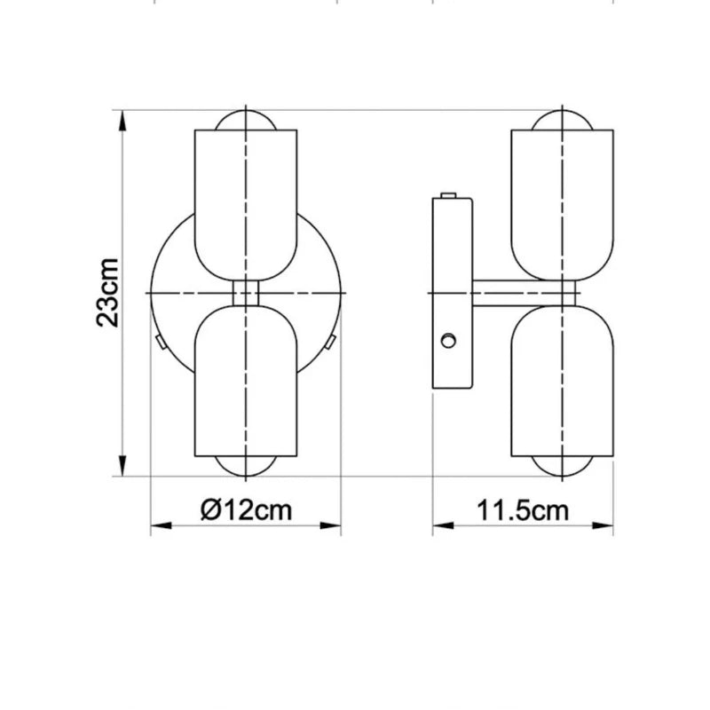 PodGlow — Double Capsule LED Wall Sconce