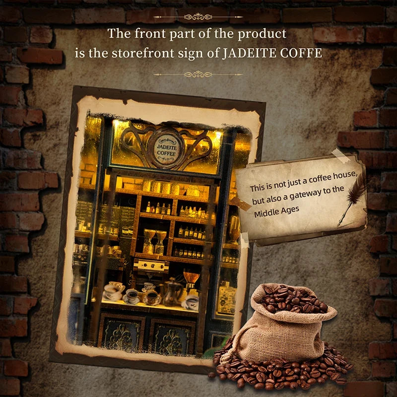 Coffee Shop DIY Miniature House Kit