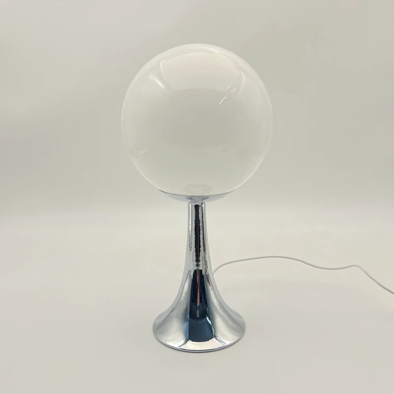 SputnikGlow — Mid-Century Glass Globe Table Lamp