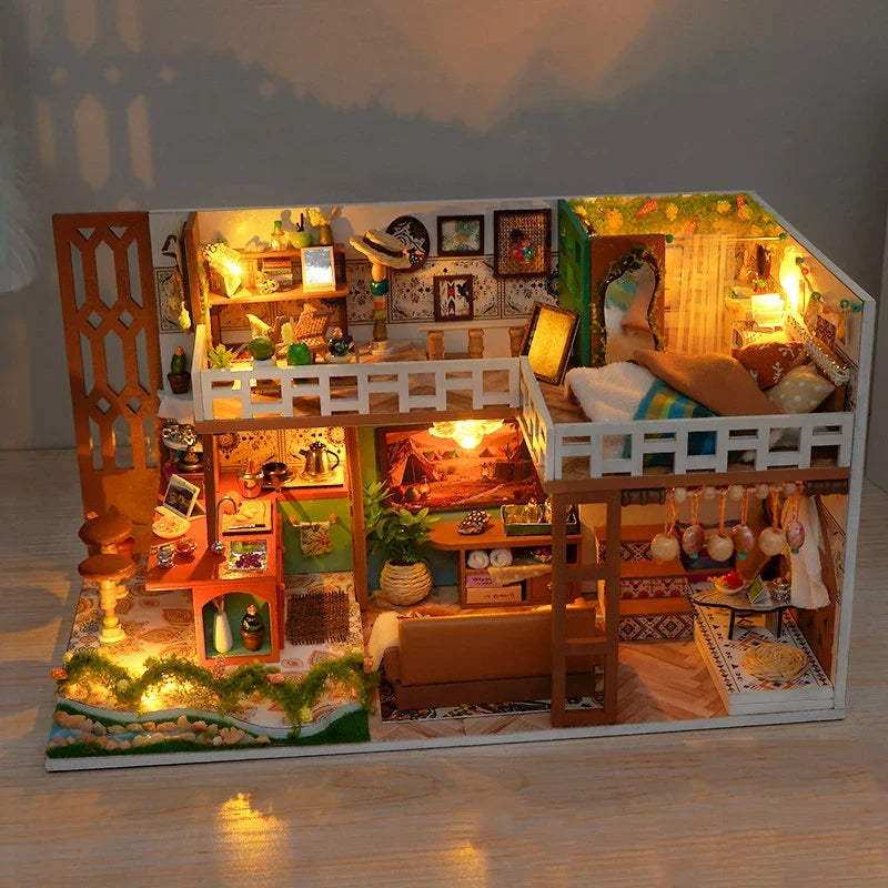 Bohemian Loft DIY Miniature House Kit