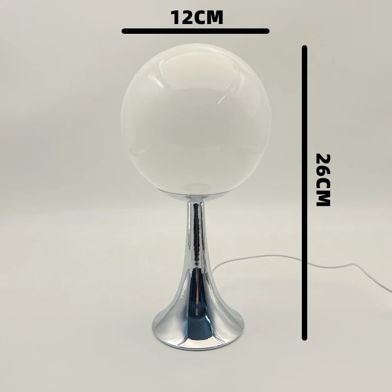 SputnikGlow — Mid-Century Glass Globe Table Lamp