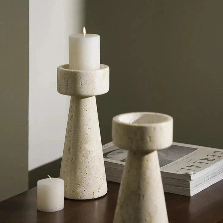 Minimalist Marble Candle Holder