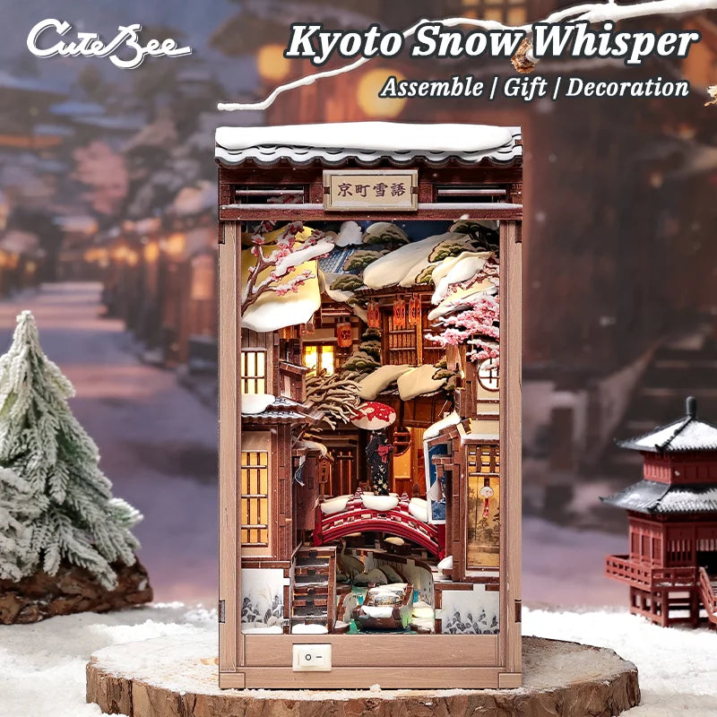 Kyoto Snow Whisper DIY Book Nook Kit