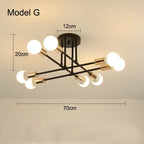 OrbitGlow — Mid-Century Sputnik Ceiling Light