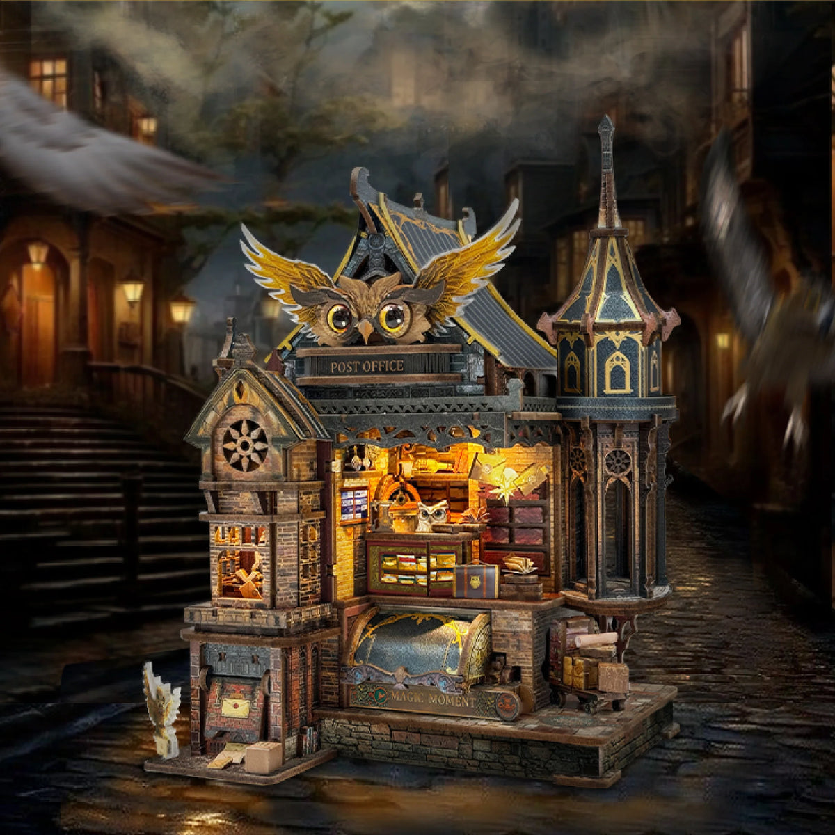 Owl Post Office DIY Miniature House Kit