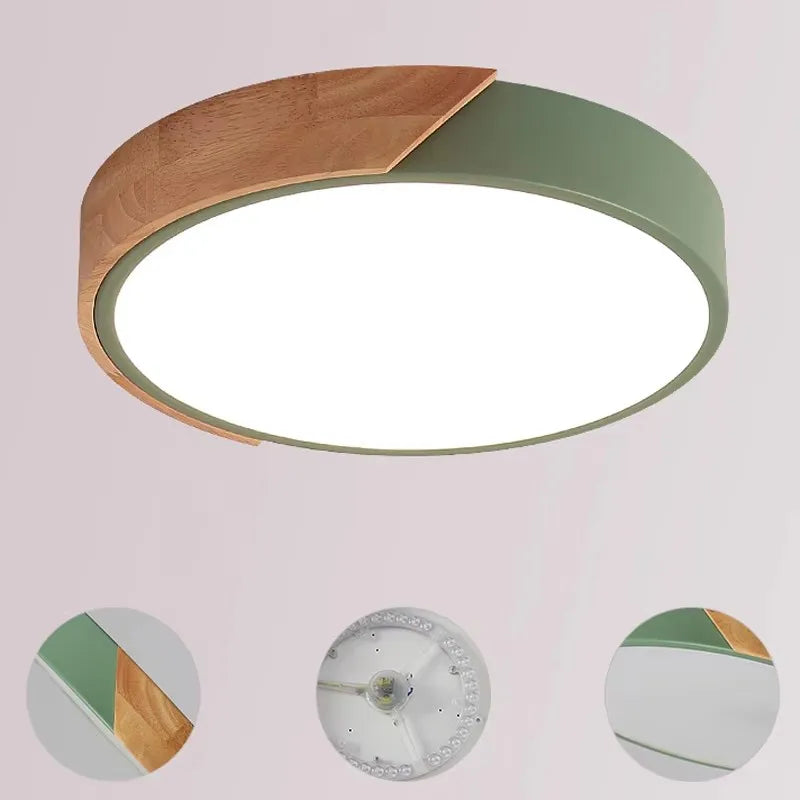 SlimGlow Ultra-Thin LED Ceiling Light — Flush Mount, 3 Colors, Multiple Sizes & Finishes