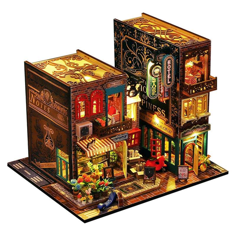 ES009 with music DIY Book Nook Kit