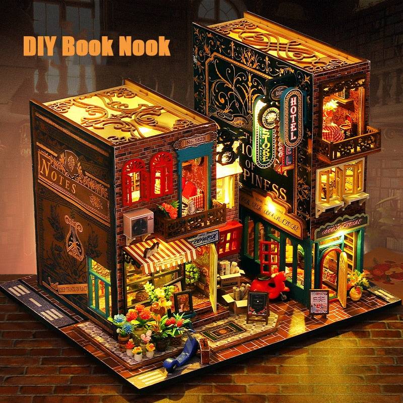 ES009 with music DIY Book Nook Kit