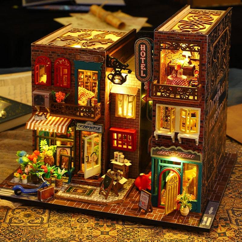 ES009 with music DIY Book Nook Kit