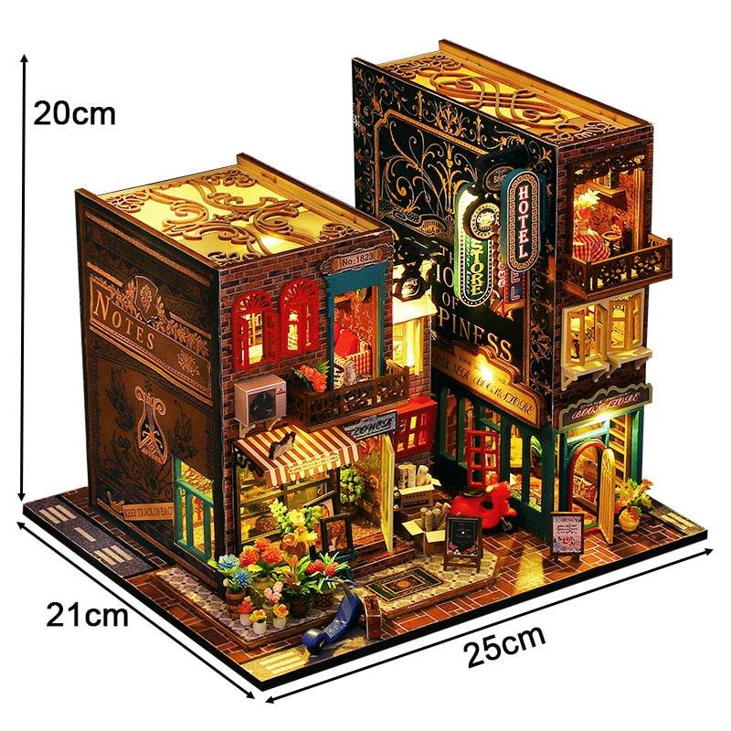 ES009 with music DIY Book Nook Kit