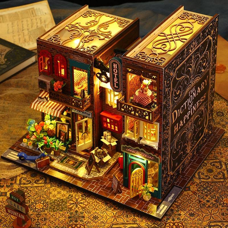 ES009 with music DIY Book Nook Kit
