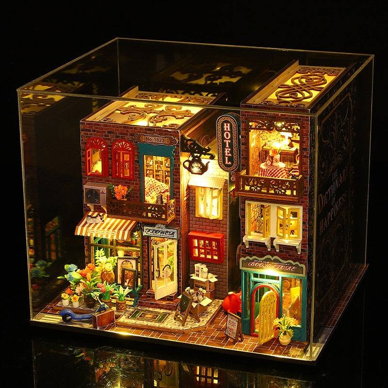 ES009 with music DIY Book Nook Kit